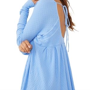 Free People Women's It's Always You/ Long Sleeve Top/ Cornflower